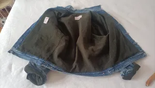 Cazadora vaquera Mango forro pana vintage