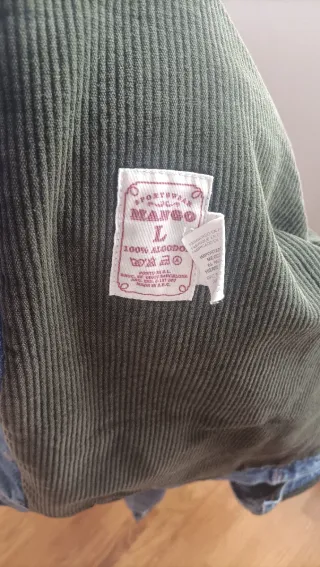 Cazadora vaquera Mango forro pana vintage