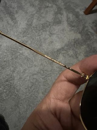 Gafas Ray-Ban Aviator Dorado y Negro