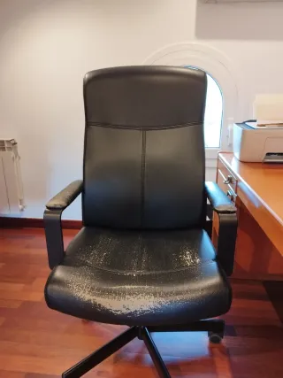 Silla de oficina negra (2 unidades)