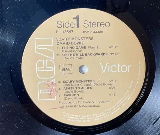 Vinile David Bowie Scary Monsters