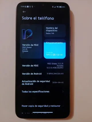 Xiaomi Redmi 10A 128GB + Accesorios