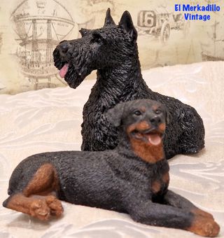 Figura perro Scottish Terrier resina