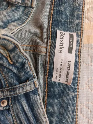 Pantalones vaqueros hombre azul y celeste