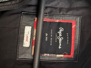 Pepe Jeans Giubbotto Pelle Nero Uomo
