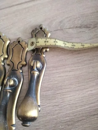 Tiradores de puerta antiguos latón (20 unidades).