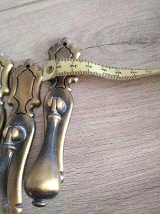 Tiradores de puerta antiguos latón (20 unidades).