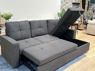 Sofá Cama Gris Reversible