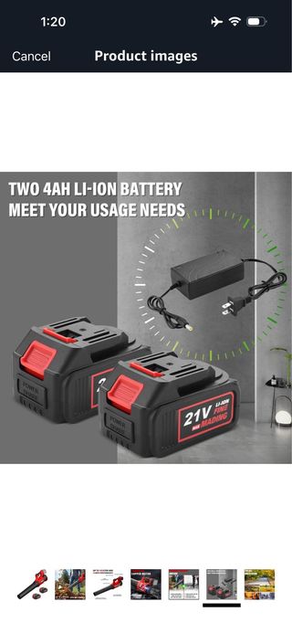 TEENO Leaf Blower, Blower with 4.0Ah Rechargeable