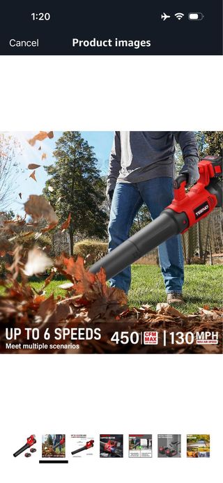 TEENO Leaf Blower, Blower with 4.0Ah Rechargeable