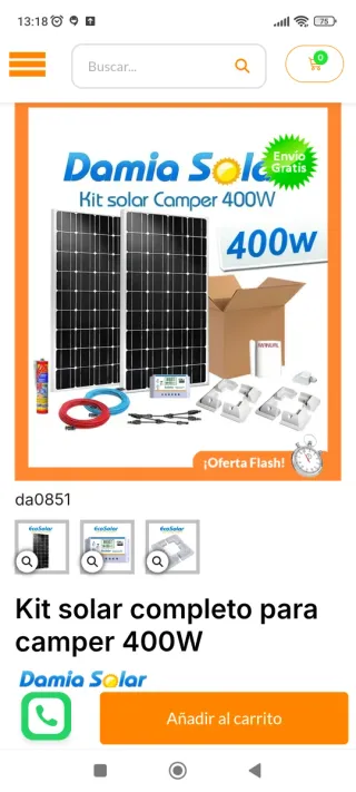 Kit Solar Camper 400W