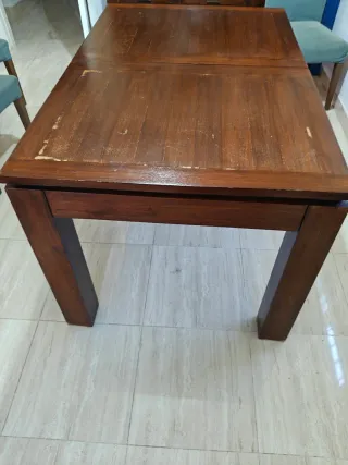 Mesa extensible Banak madera 140x90