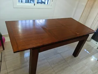 Mesa extensible Banak madera 140x90