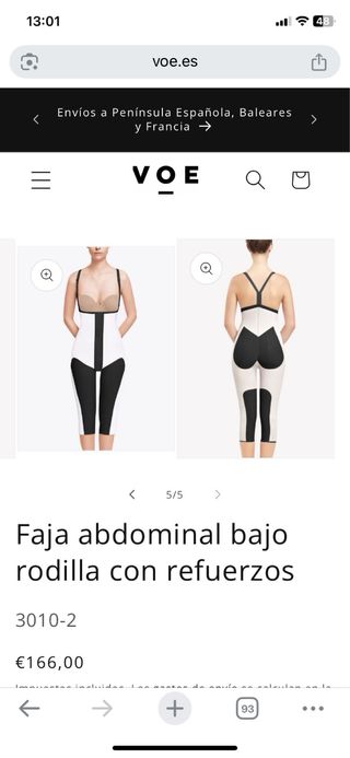 Faja postoperatorio VOE Talla 85