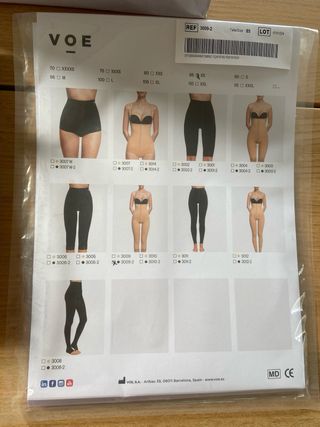 Faja postoperatorio VOE Talla 85 - modelo 3009_2