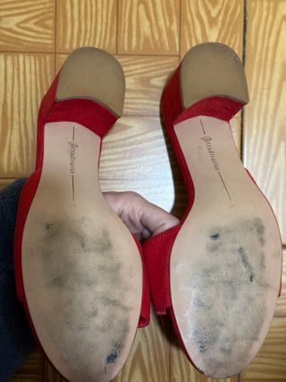 Tacones Stradivarius Rojos Talla 37