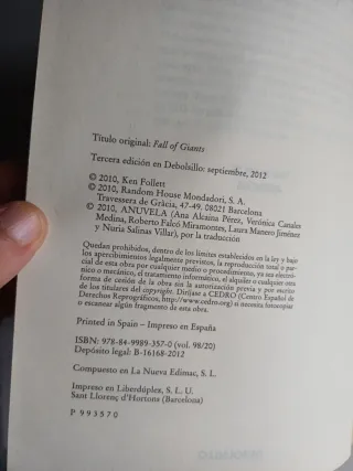 La caída de los gigantes - Ken Follett