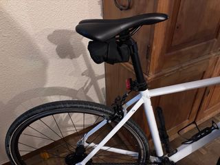 Bicicleta de carretera blanca Van Rysel talla M