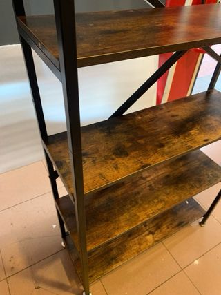 Estantería Industrial Madera y Metal