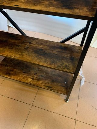 Estantería Industrial Madera y Metal