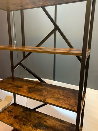 Estantería Industrial Madera y Metal