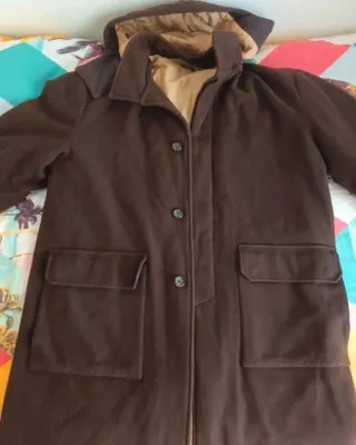 Abrigo Lana Stefanel Retro Vintage Marrón