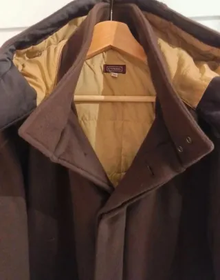 Abrigo Lana Stefanel Retro Vintage Marrón