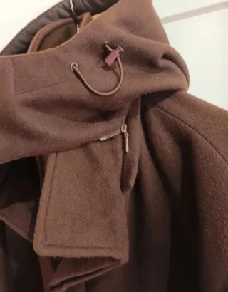 Abrigo Lana Stefanel Retro Vintage Marrón