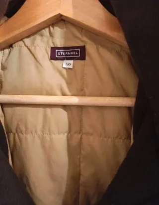 Abrigo Lana Stefanel Retro Vintage Marrón