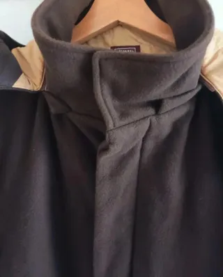 Abrigo Lana Stefanel Retro Vintage Marrón