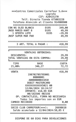 Nintendo Switch OLED Blanca, 2 Juegos y Accesorios