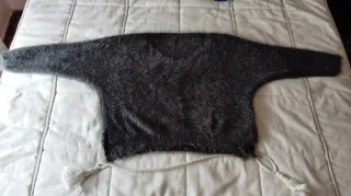 Jersey de lana gris talla única