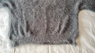 Jersey de lana gris talla única