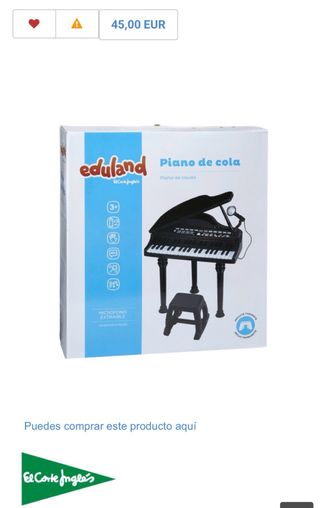 Piano a coda giocattolo Eduland