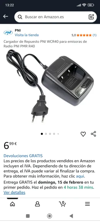 Cargador Walkie Talkie Repuesto