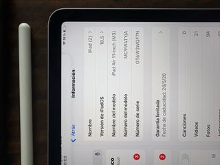 iPad Air 11 M3 128GB Plata - En Garantía