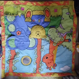 Mantita actividades bebé animales jungla