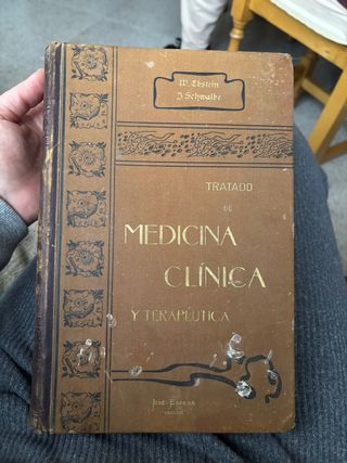 Libro antiguo medicina clínica 1898