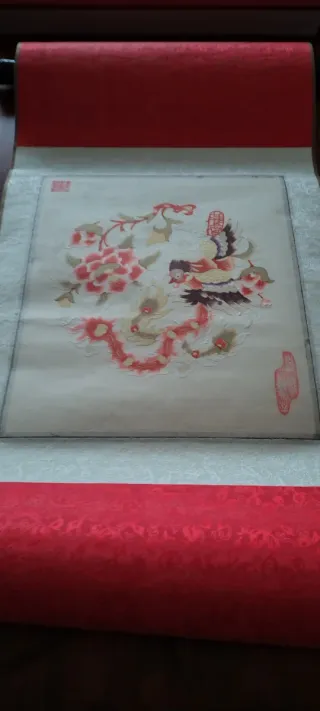 Antiquariato Dipinto a Mano Cinese