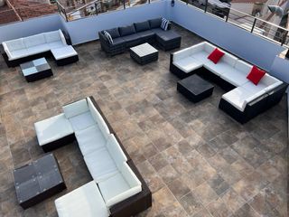 Juego sillones ratán terraza