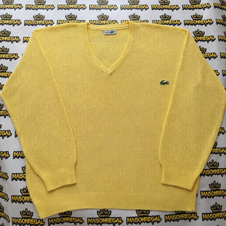 Jersey Lacoste Vintage Amarillo Logo