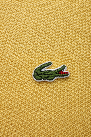 Jersey Lacoste Vintage Amarillo Logo