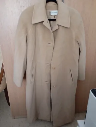 Abrigo largo lana marrón DONNA ENRICA