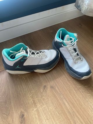 Jordan deportivas blanco/turquesa
