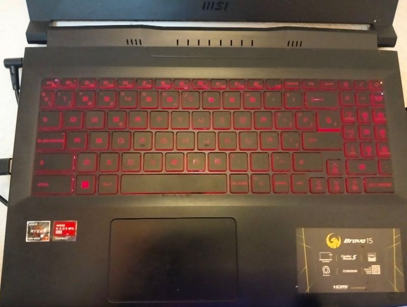 GAMING MSI Bravo 15 16GB RAM Ryzen7 1TB M.2 + Acce afbeelding 4