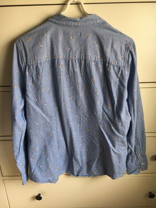 Camisa vaquera floral Springfield Talla 42