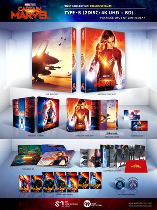 Capitana Marvel Blu-ray WEET steelbook lenticolare