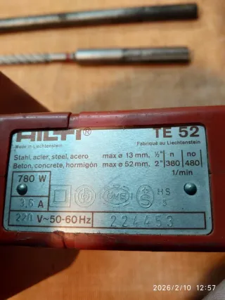 Taladro Hilti TE 52