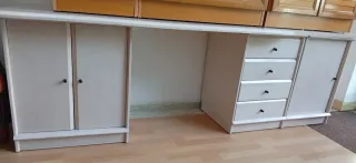 Dormitorio Juvenil cama nido cajoneras escritorio