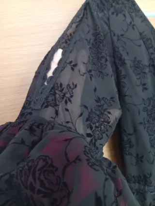 Vestido Flamenca Negro y Rojo